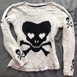 Made in Italy Skull Sweater - reversible